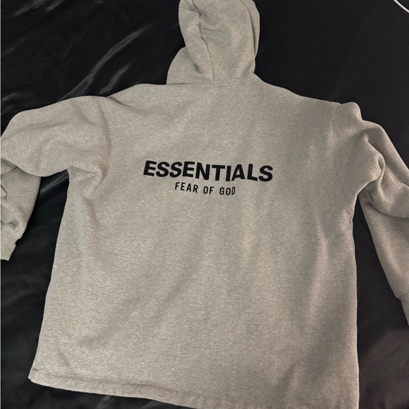 Mens Essentials Hoodie, Dark Oatmeal Size S - Picture 2 of 3
